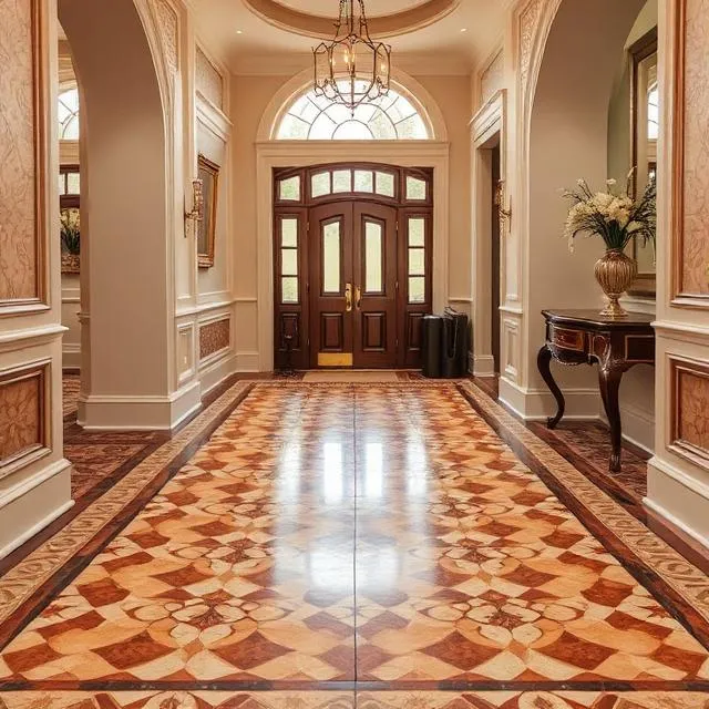 Entryway mosaic floor
